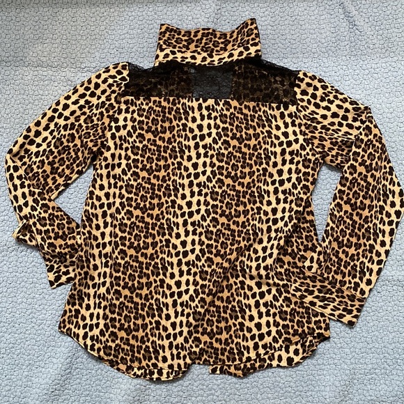 Zara Basic Animal Print Top - Picture 4 of 5